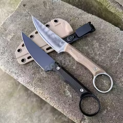 Sheath-worn Straight Knife 8Cr13Mov Steel Blade It Is Suitable for Both Hands and Features An Ergono