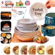 50Pcs/Set Pelapik Air Fryer Paper Tray Baking Foil Tin Tray Non-Stick Steamer Liners Kitchen 6/7/8in