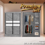 SIAP PASANG-MESRA- WARDROBE 4X6 , WARDROBE , 4X6 WARDROBE , HIGH CLASS WARDROBE ,WARDROBE MURAH ,CAB