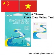 CMLink Travel China & Vietnam Data SIM Card 5G Online 4/5/6/7/10 days