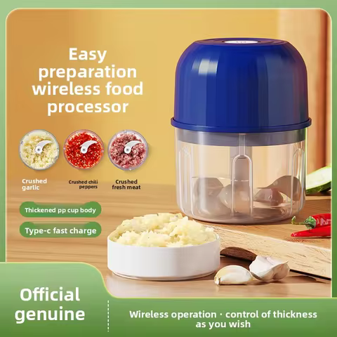 1 garlic puree machine, electric garlic grinder, onion chopper, 260ML meat grinder, ginger chili gri