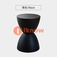I know Nordic plastic footstool modern hourglass shape double-sided footstool sofa stool shoe changi