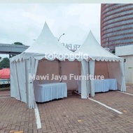 Tenda kerucut putih//tenda dagang//tenda acara 3x3