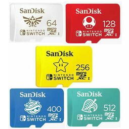 SanDisk Switch 512GG 256G 128G 64G micro SD 100MBs 任天堂 記憶卡