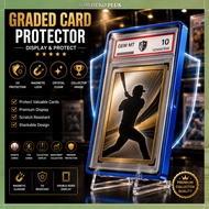 Premium Trading Card Display Holder Magnetic Aluminum Case for PSA CGC BGS Graded Cards Malaysia Rea