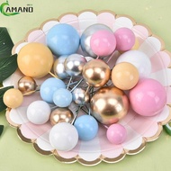 [AMANDA] 20pc Ball Cake Topper Birthday Party Baby Shower Wedding Christmas Ball Decer