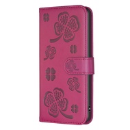 Fashion Leaf Embossing Leather Wallet Flip Case For Xiaomi Mi Redmi Note 11 12 Pro Plus 10 Pro Max 10T Card Holder Magnetic Back Cover