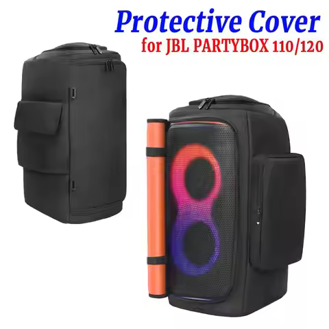 Portable Speaker Dust Case Waterproof Padded Speaker Protective Cover Zipper Closure for JBL Partybo