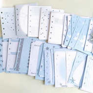 【1.5万人收藏】高颜值小红书五孔m5活页本专用内页挡板3寸小卡内芯手账本【 15000 People's Collection 】 High Beauty Little Red Book