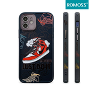 ROMOSS สำหรับ Apple iPhone 15 เคสโทรศัพท์วัสดุ TPU สำหรับ iPhone X/XS/XR/11/12/13/14 PRO MAX ปลอดภัยกันกระแทก Matte Texture เคสห่อหุ้ม [NIKE Shoes]