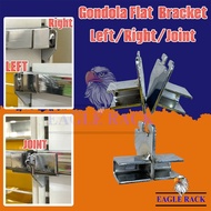 GONDOLA SQUARE BAR BRACKET CHROME STEEL (LEFT / RIGHT / JOINT)