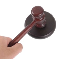 A A 1 Set Durable Gavel Practical Lawyer Judge With Base Block Auction Wooden Hammer Arty Game