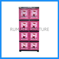 LEMARI PLASTIK 4 SUSUN JUMBO GLAMOUR KARAKTER