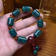 Navy Blue Offering Passepartout Agate Bracelet Men's Bracelet Old Agate/Navy Blue Offering Passepart