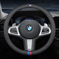 Sieece สำหรับ BMW M หนังไมโครไฟเบอร์ หุ้มพวงมาลัยรถยนต์ ระบายอากาศได้ ปลอกหุ้มพวงมาลัยรถยนต์ พวงมาลัยรถยนต์ ที่หุ้มพวงมาลัยรถยนต์ กันลื่น ปลอกหุ้มพวงมาลั แต่งรถภายในรถยนต์ สำหรับ BMW G20 F30 M2 2 F10 X2 E90 X1 E46 E36 M6 E39 X3 E60 E30 1 520I 330I 6 7