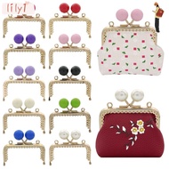 LILY Purse Frame Kiss Clasp, Candy Color Square Purse Clasp Frame, Bag Hardware Metal Purse Frame