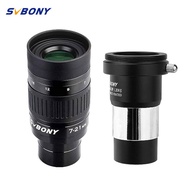 SVBONY 2X Barlow Lens Bundle with SV135 Telescope Eyepiece Zoom 7 to 21mm 1.25 Inch Zoom Eyepiece Te