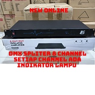 DMX SPLITTER 8 CHANNEL EVERY CHANNEL WITH LIGHT INDICATOR