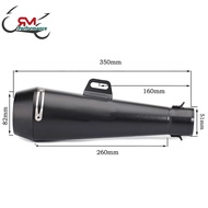 51mm Universal Motorcycle Exhaust Muffler Exhaust Modified Escape Moto for Honda CBR1000 Tmax530 F65
