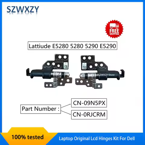 Laptop Original Lcd Hinges Kit For Dell Latitude E5280 5280 5290 E5290 Hinges L+R RJCRM 0RJCRM 9N5PX