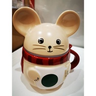 Starbucks Rat mug in red scarf