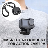 Magnetic Action Camera Neck Mount Chest Body Camera Necklace Lanyard POV Vlog Holder For Gopro 11/ Insta360 X3/ Action 3