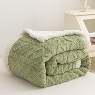 cod Spring Summer Quilt Blankets Soft Warm Double Faces Sherpa Plush Blankets Home Office Nap Sleepi