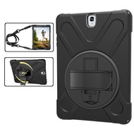 For Samsung Galaxy Tab S3 9.7 inch SM-T820 SM-T825 Case Kids Safe Shockproof PC + Silicon 2 in 1 Sho