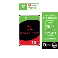 SEAGATE IRONWOLF PRO NAS HDD ST16000NT001 / 16TB / 3.5" / 7200RPM / C/256MB / SATA 6GB/s (ฮาร์ดดิสก์