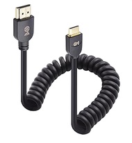 Cable Matters 48Gbps 8K Mini HDMI Coiled Cable 1-3ft with 8K@60Hz, 4K@240Hz and HDR Support, MiniHDM