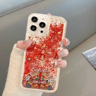 适用苹果16promax平安喜乐流沙壳iPhone15手机壳7/8plus新xsmax