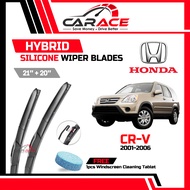 HONDA CR-V 2001-2006 |CARACE Hybrid Silicone Wiper Blade 21"+20" U-Hook Wiper CR-V Front
