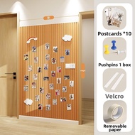 Photo Display Wall Felt Board Cork Board Background Board Wall Decoration Creative Message Board Arr