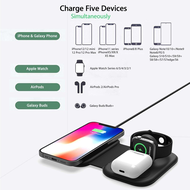 3 In 1 30W Magnetic Wireless Charger Stand สำหรับ I-Phone 13 12 11 XS I-W-Atch A-IrP-Ods Qi Fast Cha