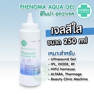 อัลตร้าซาวด์เจล Ultrasound Gel Phenoma ปริมาณ 250 ml. สำหรับหัว HIFU IPL Diode Rf ไฮฟู่เจล เจลทาผิว ผลิตภัณฑ์ผอกผิว เจลพอกหน้า เจลหล่อลื่น เจล