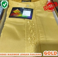 Baju Koko Pria Dewasa Wadimor 999 Gold Lengan Panjang Atasan Muslim Or