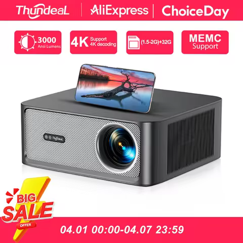 ThundeaL TD98Pro 1080P Full HD Projector 4K Android WiFi Projetor Auto Focus TD98 Pro 3D Smart Home