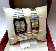 CITIZEN WATCH COUPLE WATCH SILVER WATCH 2 TONE WATCH GOLD PLATED WATCH