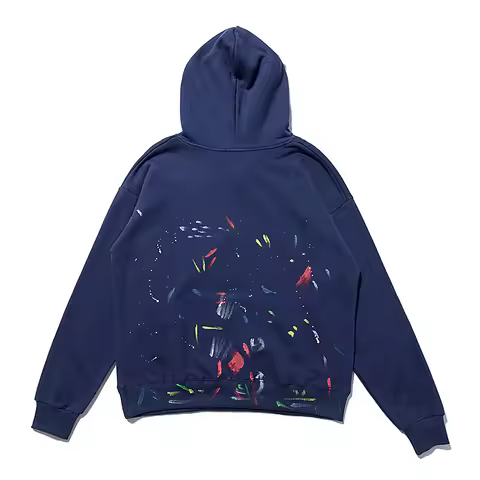 GALLERY DEPT Ink splashing graffiti hoodie casual cotton hooded sweater