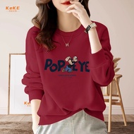 Wide Version University T Korean S-4XL Round Neck Printed Loose Top Slimmer Look Bristles oversize S