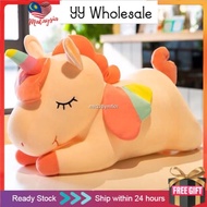 ☈YYWholesale Unicorn Plushie Stuffed Toys Unicorn Doll 55cm Anak Patung Unicorn/Unicorn Bear/Doll/Un
