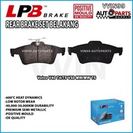 [Rear Brake Pad] Volvo V40 T4 T5 V50 MW T5 LPB Premium Semi Metallic Euro Standard