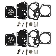 2pcs/lot Carburetor Rebuild Kit For Zama C1U-W43 C1U-W45 Poulan BVM210VS Zama RB-156