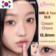 [New 13.8mm] CHUU Milk & Tea 13.8 / Cream Choco 13.8mm 1-Month (2 PCS) Korean Lens from Licensed Opt