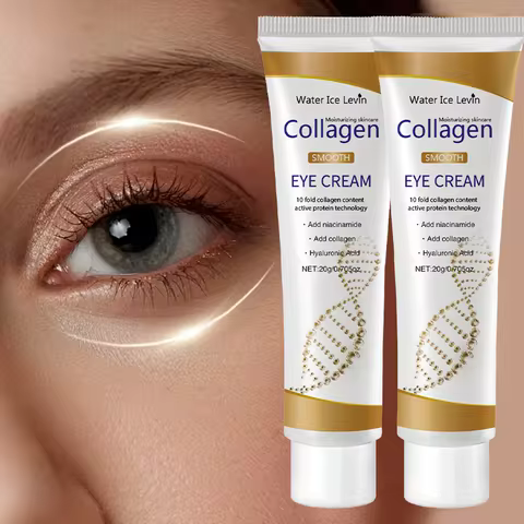 Collagen Eye Cream with Niacinamide & Hyaluronic Acid, 10X Collagen, Moisturizes & Firms for Smooth,