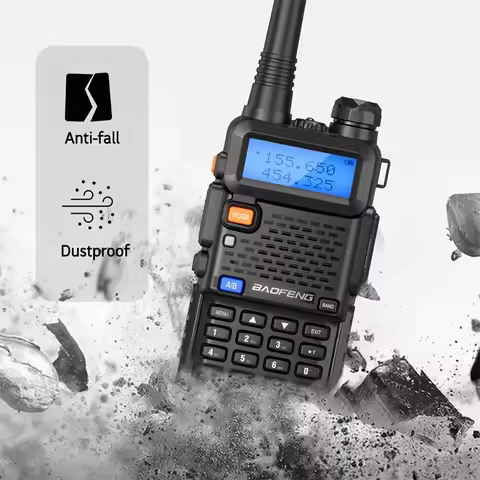 Baofeng UV-5R Handheld Walkie Talkie 8W High-Power Dual Frequency Walkie Talkie Portable Radio HF UH