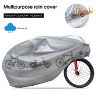 (fulingbi)Dustproof Bicycle Protective Cover Foldable Sun Resistant Bicycle Pattern Bike Rain Cover for Outdoor