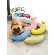 Cute Puppy Smiley Face Pillow Pet Dog Cat Sleeping Pillow Sleeping Companion Pillow Soothing Sleep A