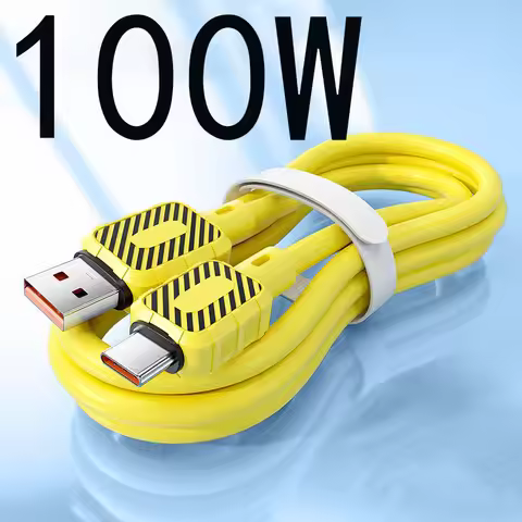 100W Super Fast Charging Type-C Data line Cable 6A Charging Cable 1M 1.5M 2M For Huawei Xiaomi Mobil