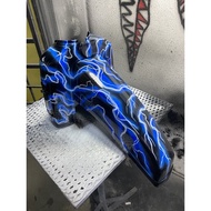 mudguard ex5 airbrush kilat biru